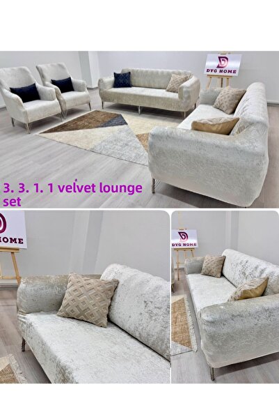 dyg home Husa de canapea Husa de scaun Set de lounge 3 3 1 1 Husa de canapea