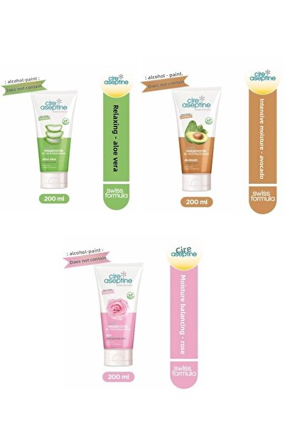 CIRE ASEPTINE مجموعة بريبيوتيك الناعمة المختلطة - كريم الصبار والأفوكادو والو...