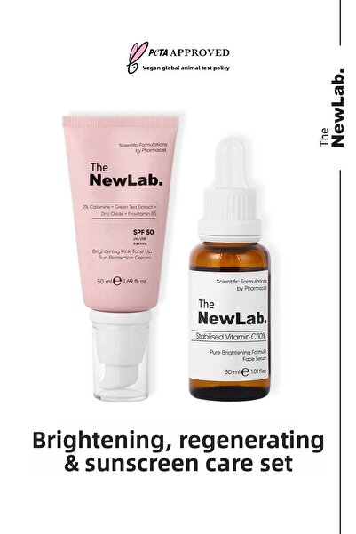 the newlab. Brightening, Renewing and Sunscreen Care Set
