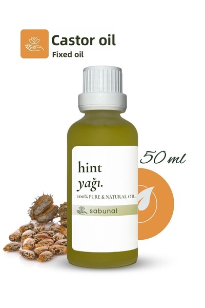 sabunal Castor Oil 50 ml - Anti-Hair Loss and Hair Care Natural Oil