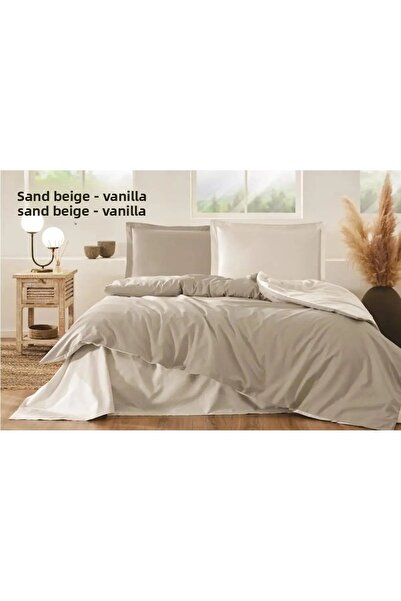 Özdilek Colourist Sand Beige-Vanilla Single Pique Set