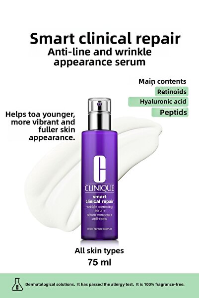 Clinique الإصلاح السريري الذكي ™   مصل 75 مل - خطوط ومظهر التجاعيد وحمض الشبك...