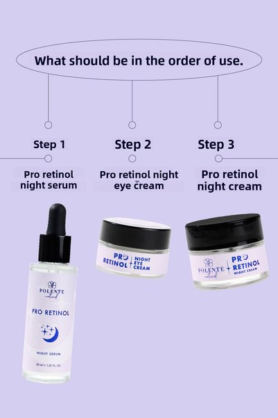 Polente Natural سلسلة PRO RETINOL - مجموعة العناية المضادة للشيخوخة