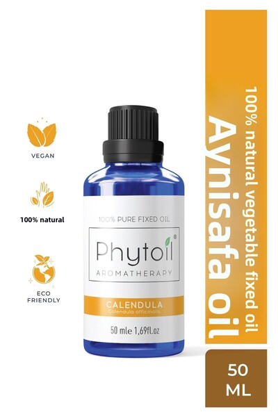 phytoil زيت الآذريون العضوي - زيت الآذريون 100% زيت نباتي طبيعي ثابت 50 مل