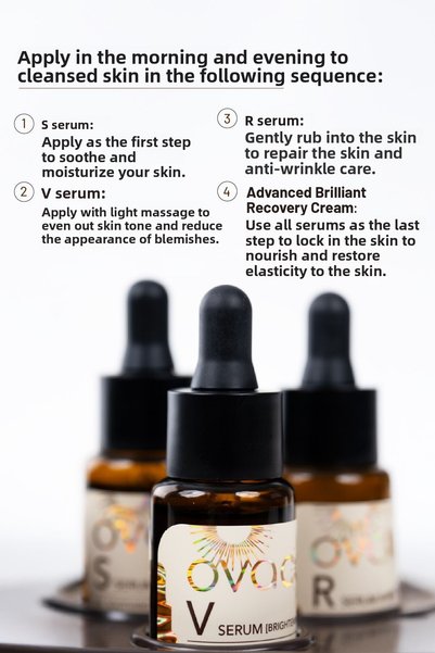 Ovaco 4D Advanced DNA and Peptide Anti-Aging Serum and Cream Set | All-in-one Korean Skin Care