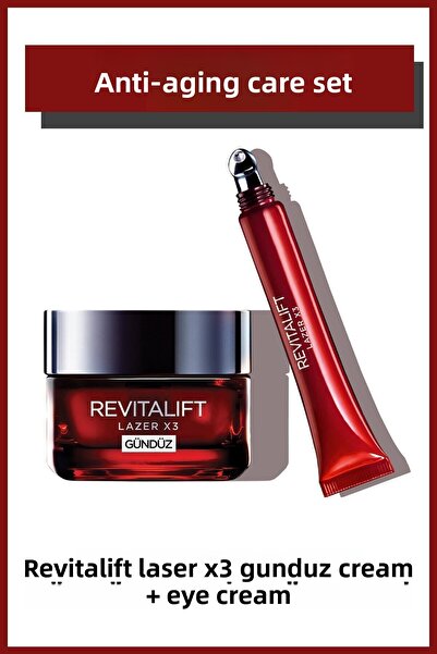 L'Oreal Paris Revi̇tali̇ft Lazer X3 Anti-Aging Eye Cream 15 ml + Day Cream 50...