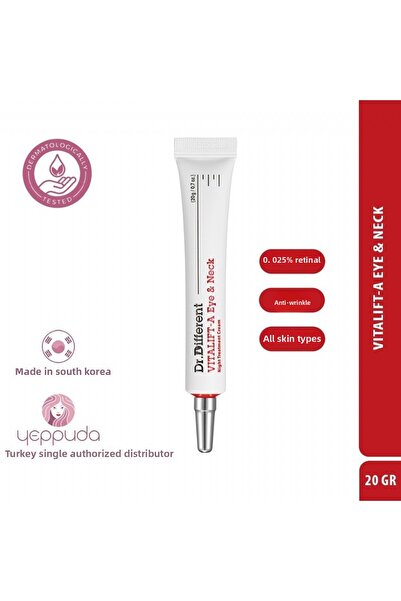 Dr.Different Vitalift-a Eye & Neck - كريم مضاد للشيخوخة والتجاعيد للعين والرق...