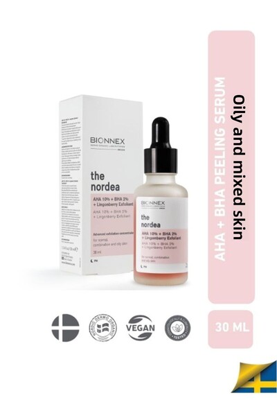 Bionnex The Nordea Aha 10% Bha 2% Peeling Serum for Oily and Combination Skin