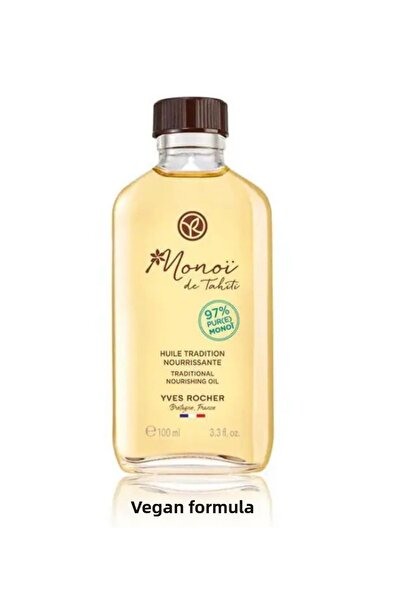 Yves Rocher زيت الجسم المغذي والمرطب من تاهيتي مونوي الاستوائية الغريبة 100 مل