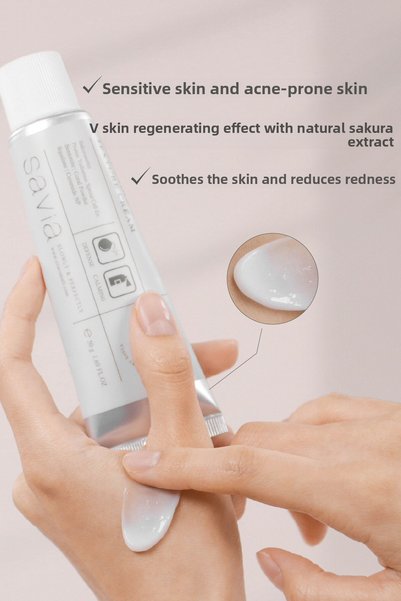 Ovaco Savia Sakuradin Texture Cream 50g |   Intensive Repair Skin Cream with Ceramide, Peptide and Sakura Extract