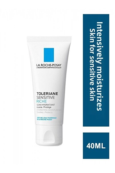 La Roche Posay Toleriane Sensitive Rich - كريم مرطب للعناية بالوجه لمدة 48 سا...