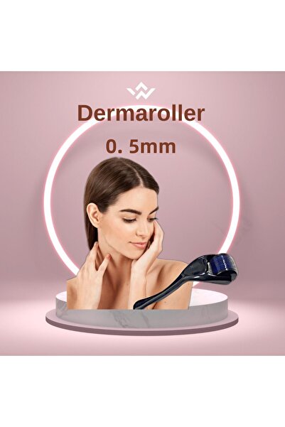 Dr.Dermalok ديرما رولر من التيتانيوم الأسود - 540 إبرة، 0.5 مم