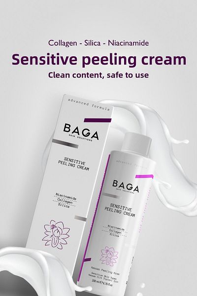 Baga 200 Ml Brightening and Intensive Moisturizing Peeling Cream