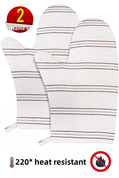 Morlay 2 Pcs Pot and Oven Gloves 220 Degree Heat Resistant & Kitchen Cooking Equipment Gloves