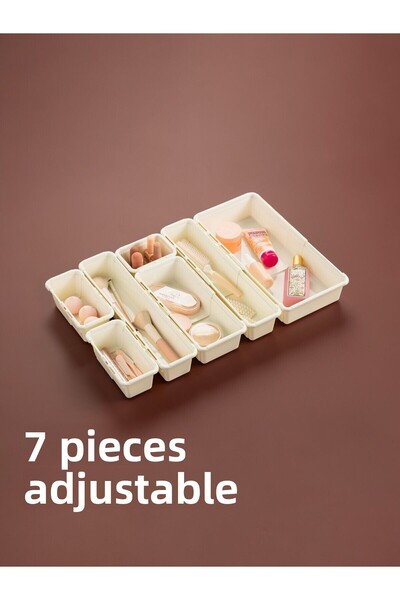 Nesto Home Σετ 7 Σετ με ρυθμιζόμενο μήκος συρταριών πολλαπλών χρήσεων Σετ μαχαιροπήρουνων και μαχαιροπήρουνων