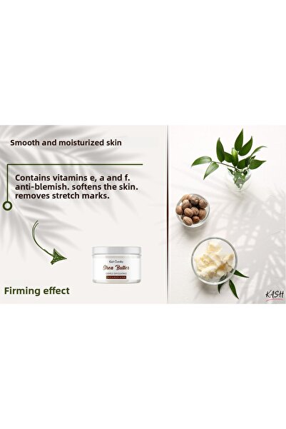 KASH زيت الشيا 135 جرام - مقشر للجسم مغذي ومنقي ومرطب