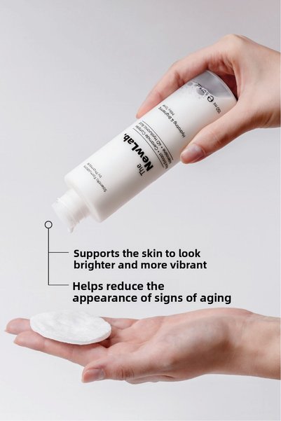 the newlab. Moisturizing and Brightening Milky Toner 150 ml – Face and Skin Care Toner Containing Rice Extract, Ceramide Complex, 4D Hyaluronic Acid, and Niacinamide