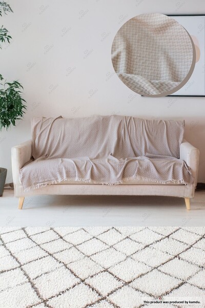 XAMANTHA 170 X 210 cm, Βαμβακερό αντιολισθητικό κάλυμμα καναπέ-κρεβάτι, κουβέ...