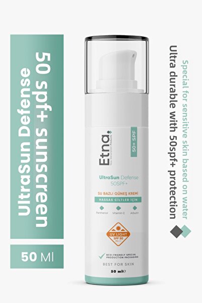Etna Pharma واقي شمسي ذو أساس مائي 50SPF+ 50 مل (معادل للون البشرة، يدوم طويلاً)