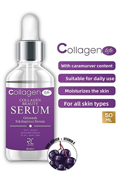 COLLAGEN LIFE Pore Tightening Black Elderberry Container Anti Aging- Collagen...