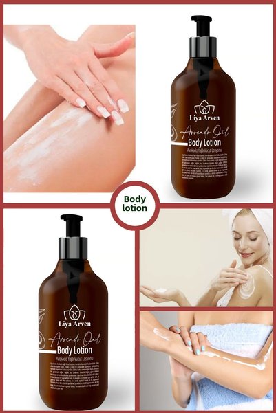 Liya Arven Avocado Body Lotion with Moisturizing Effect - 500ml
