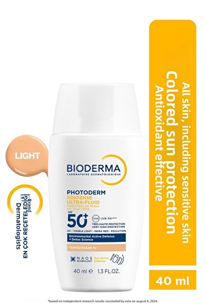 Bioderma Photoderm Xdefense Ultra Fluid SPF50+ Shade02 Light 40ml