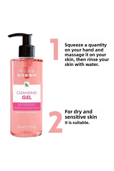 Sheida Purifying, Anti-Acne and Blackhead Facial Cleansing Gel for Dry and Sensitive Skin 250 ml