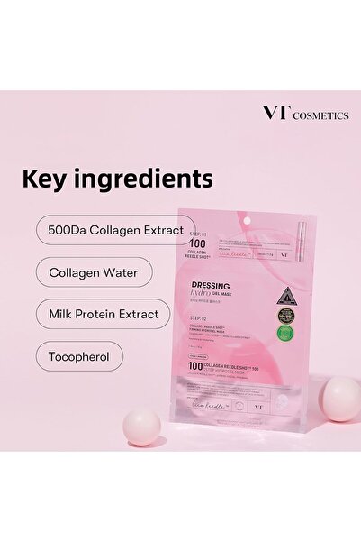 VT COSMETICS Collagen Reedle Shot 100 2-Step Hydrogel Mask (Flyingfil)
