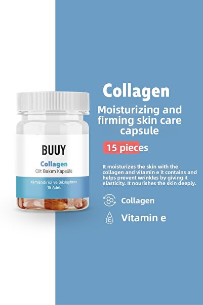 Buuy كبسولة الكولاجين للعناية بالبشرة وترطيبها وشدها (جل ناعم)