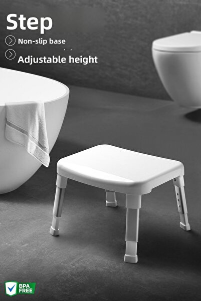 Nandy Home Taburet utilitar pentru baie și bucătărie - Suport pentru persoanele în vârstă și cu dizabilități fizice