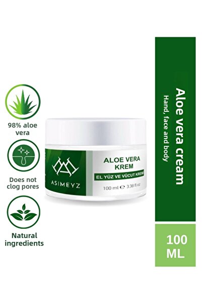 Asimeyz Pure Aloe Vera Gel Cream 100ml – Refreshing, Moisturizing, Soothing S...