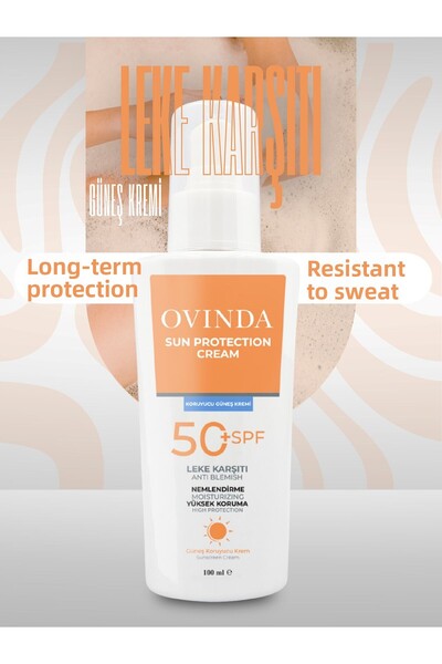 Ovinda واقي شمسي عالي الحماية بعامل حماية من الشمس SPF 50 - مضاد للعيوب والشي...