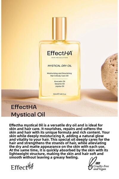 EffectHA Mystical Oil 50ml - Dry Care Oil, Moisturizing and Nourishing for Hair and Body
