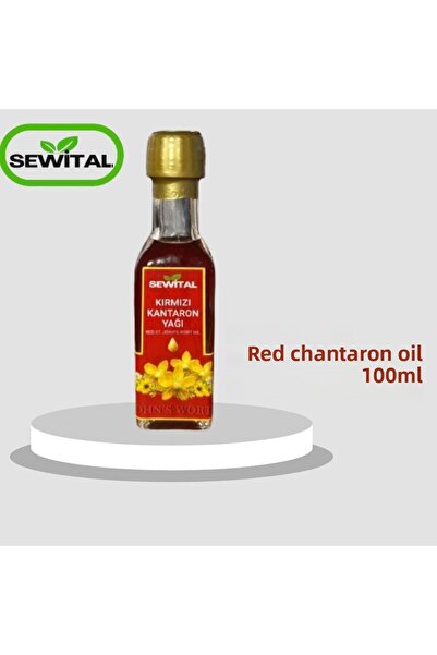 Byzeynepdurak زيت نبتة سانت جون 100 مل باللون الأحمر