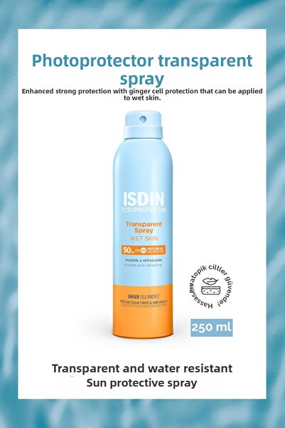ISDIN بخاخ شفاف لحماية البشرة من الشمس 50+ من ايسدين 250 مل