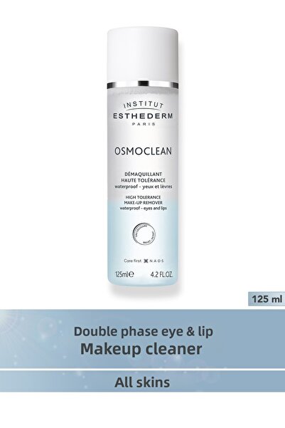 Institut Esthederm مزيل مكياج عالي التحمل للعيون والشفاه ومزيل مكياج مزدوج ال...