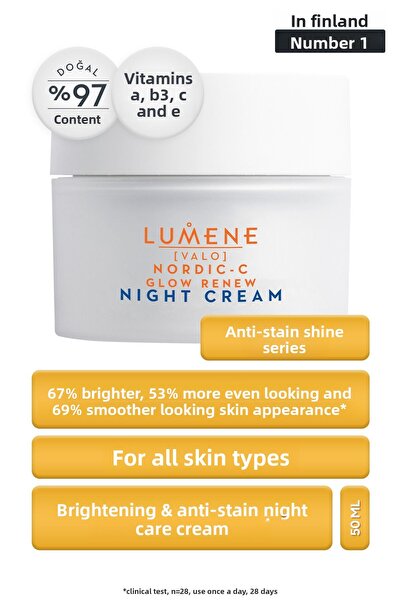LUMENE Nordic C Night Moisturizing, Illuminating and Renewing Night Care Crea...