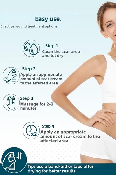 T&H Advanced Scar Gel. Scar Cream, Anti-scar, Scar Remover, Medical Silicone and Collagen.