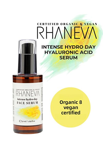 RHANEVA مصل الوجه بحمض الهيالورونيك المكثف، عضوي ونباتي معتمد، 50 مل
