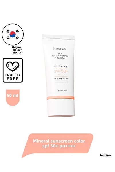 MOONSEAL واقي شمسي ملون ناعم اللون - 50 مل، عامل حماية من الشمس SPF 50+ PA++++