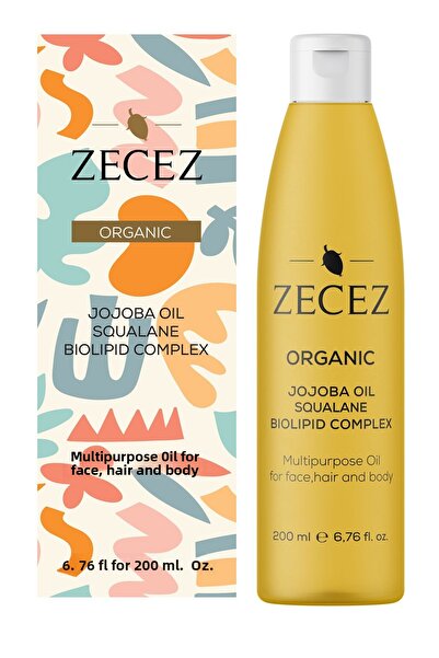 ZECEZ زيت الجوجوبا العضوي مركب سكوالين بيوليبيد 200 مل