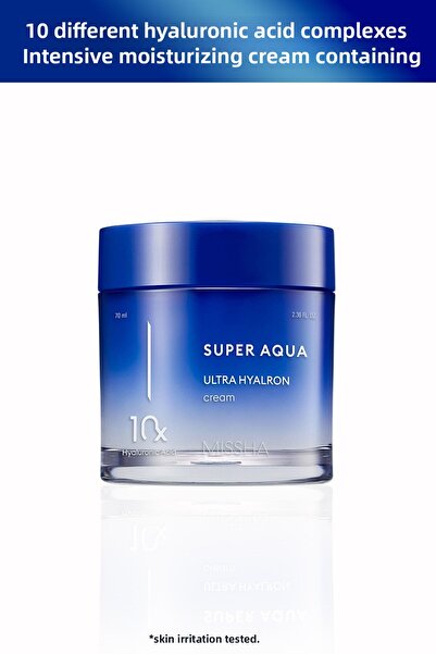 Missha Intensive Moisturizing Lightweight Cream with 10 Different Hyaluronic ...