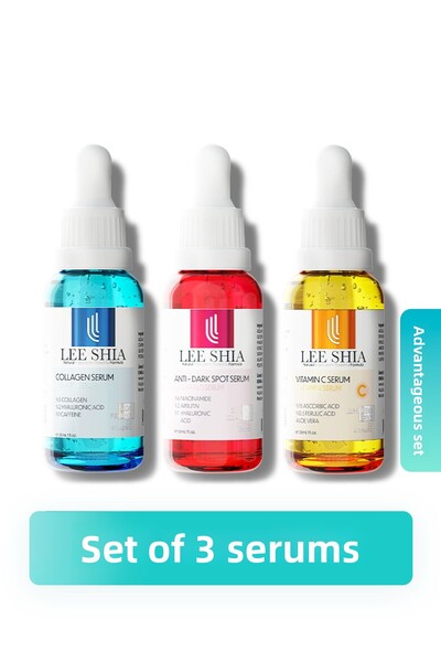 Lee Shia مجموعة سيروم مكونة من 3 قطع