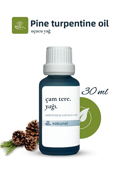 sabunal زيت الصنوبر التربنتين 30 مل - العناية بالشعر والبشرة، زيت عطري للعلاج...