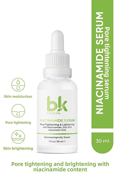 BK COMPANY Black Pore Firming Serum - 30 Ml, Niacinamide 6% + Zinc Pca
