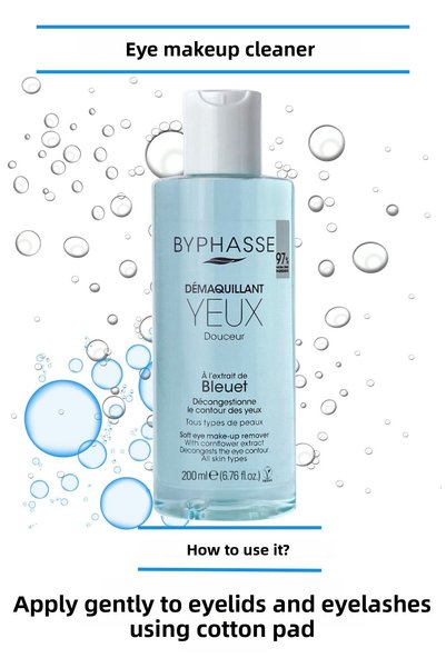 BYPHASSE Gentle Eye Makeup Remover for Sensitive Skin 200 ml