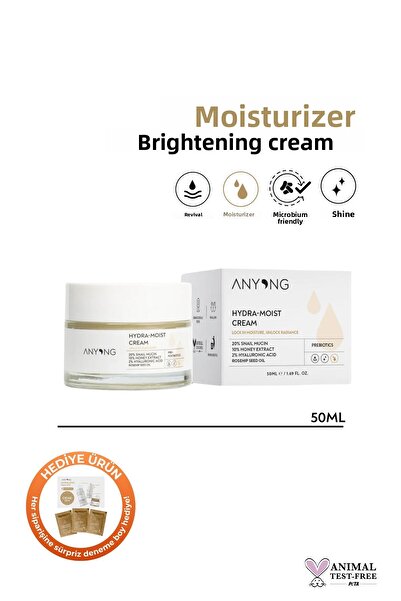 Anyong 50 ml Cream - Snail Extract, Intensive Moisturizing and Nourishing (20...