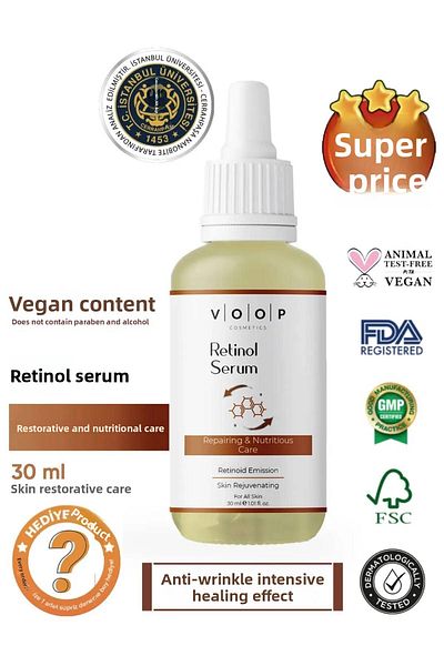 VOOP Anti-Wrinkle and Anti-Aging Barrier Repair Skin Renewal Serum 30ml |   (1% Retinol + Ceramides)