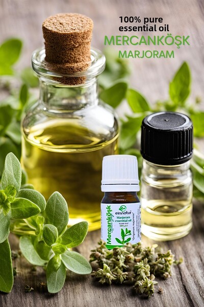EinNatur زيت الزيت العطري من مارجورام - نقي 100%، زيت أوريجانوم ميجورانا العطري