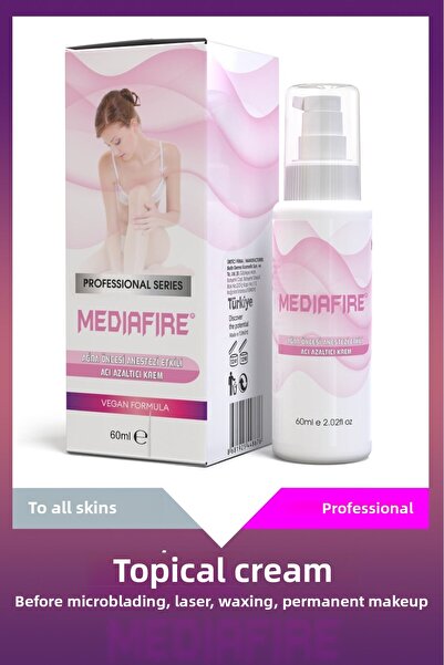 MediaFire كريم تخدير لتقليل الألم قبل إزالة الشعر بالشمع 60 مل